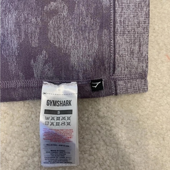 Gymshark Kids Camo Leggings in Gray - Picture 4 of 4